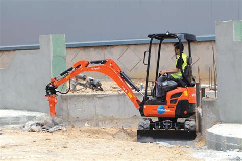 kubota mini digger breakers|kubota mini diggers dealers.